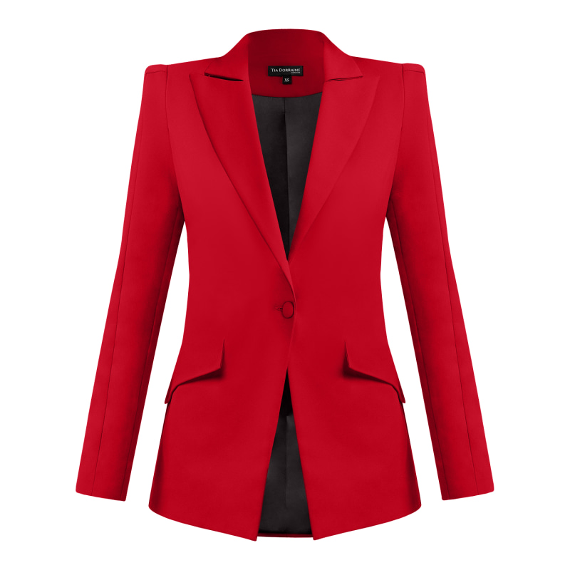 Red tailored jacket hotsell