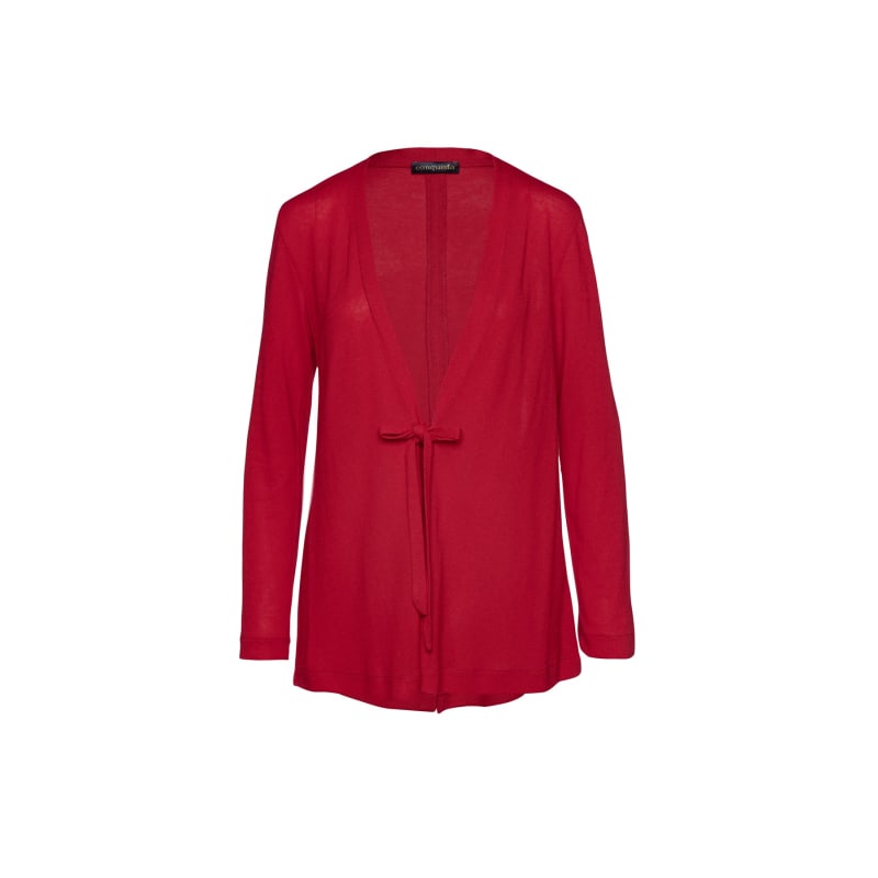 Red linen cardigan store