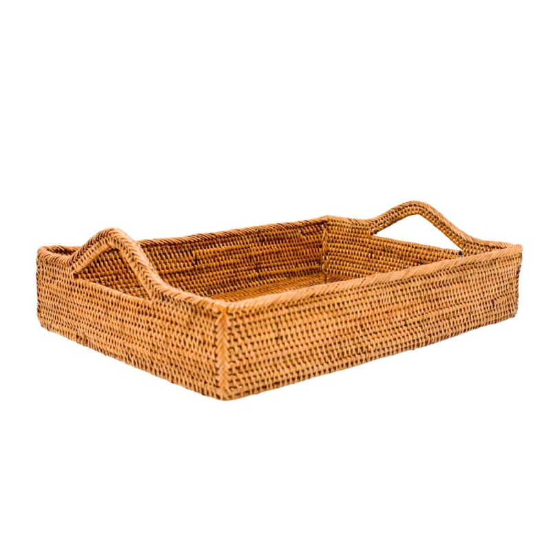 Thumbnail of Rattan Tray With Handles image