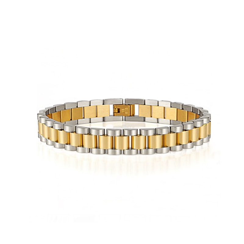 Thumbnail of Two-Tone Timepiece Link Bracelet image