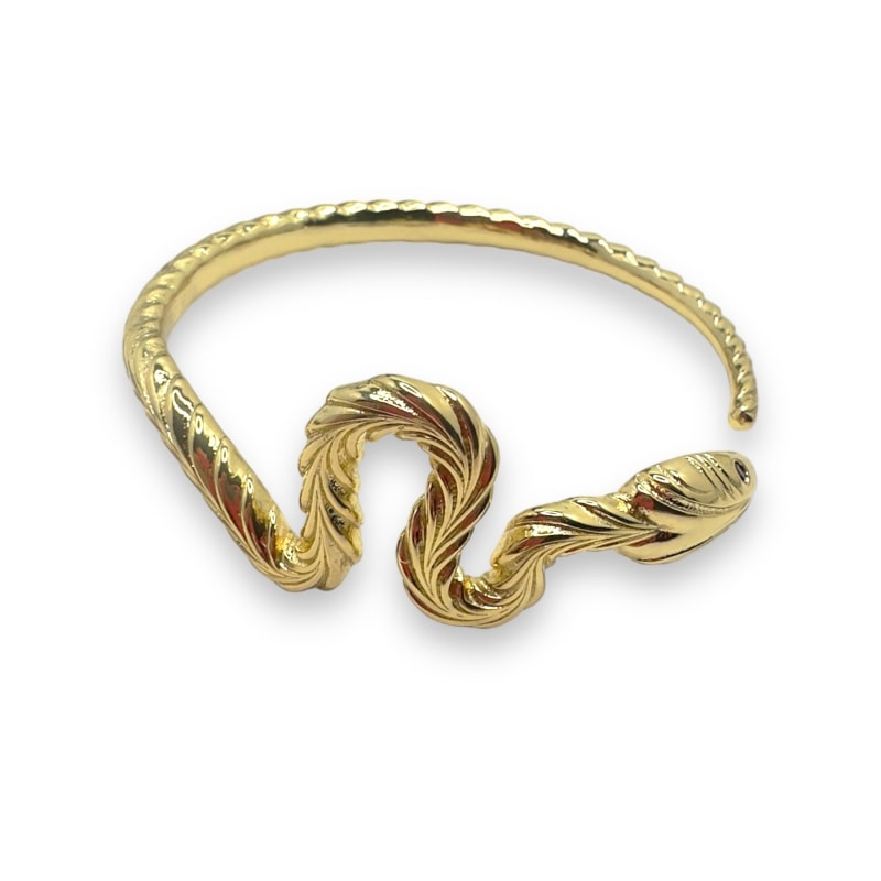 Gold snake outlet bangle