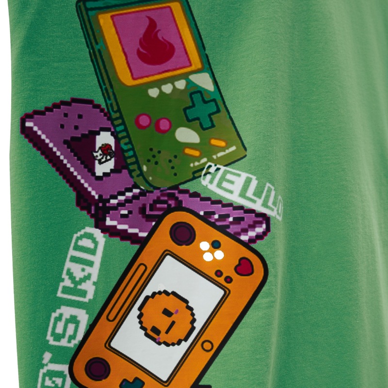 Thumbnail of Retro Games Oversized T-Shirt - Green image