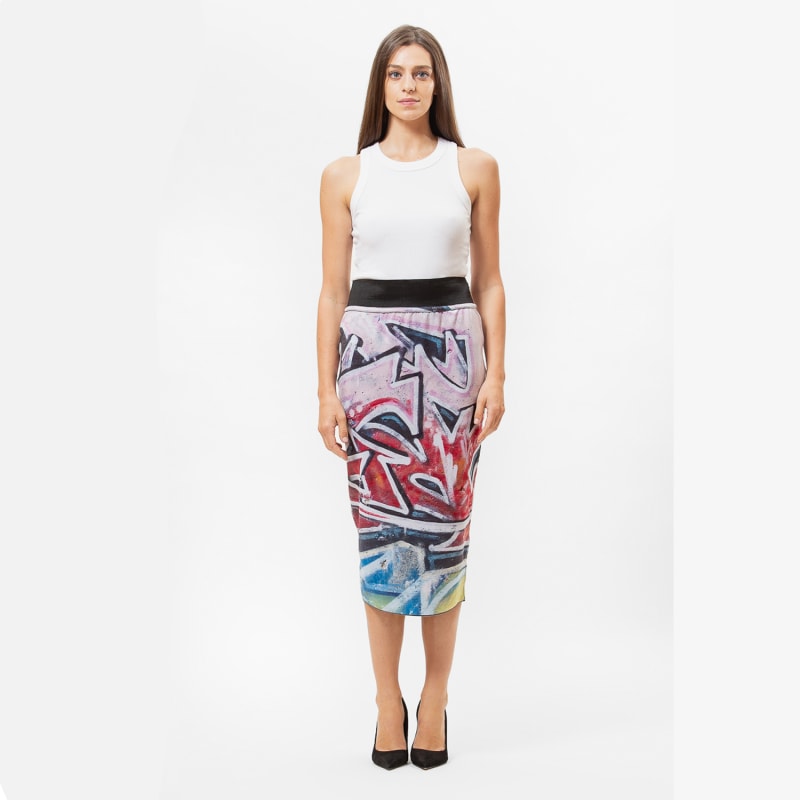 Thumbnail of Reversible Graffiti Pencil Skirt image