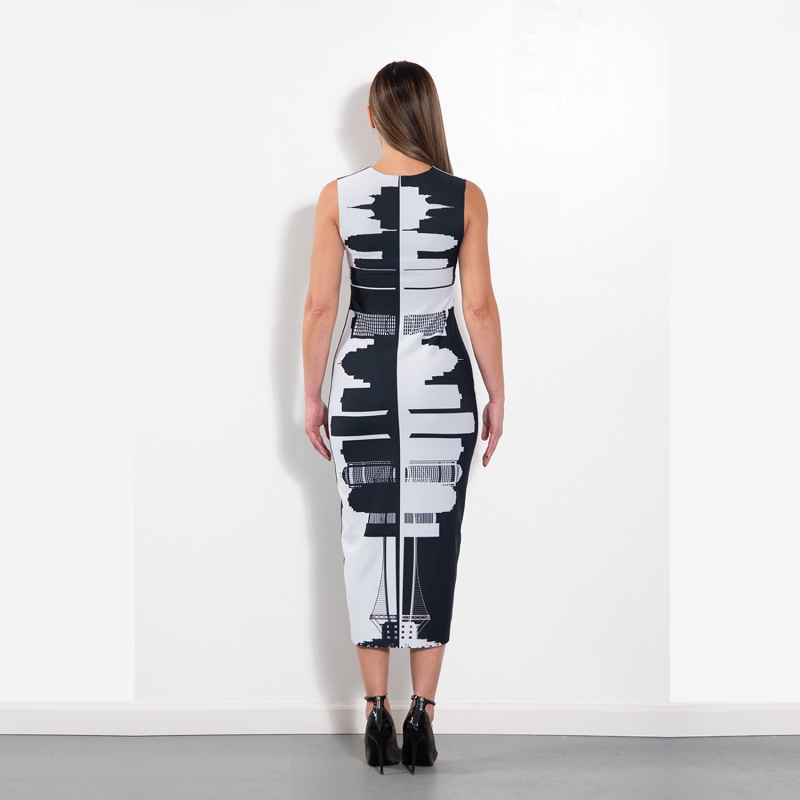 Thumbnail of Reversible Skyline Pencil Dress image