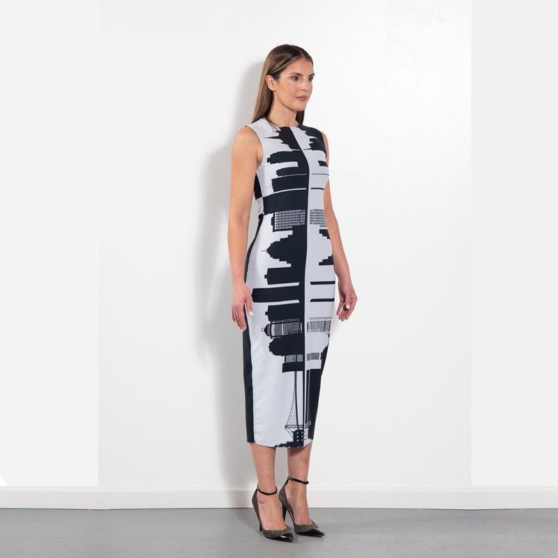 Thumbnail of Reversible Skyline Pencil Dress image