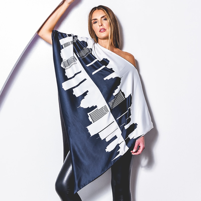 Thumbnail of Reversible Skyline Poncho image