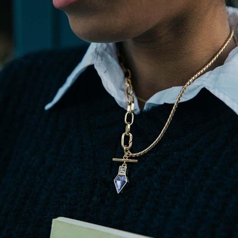 Thumbnail of Zari Violet Gold Necklace image