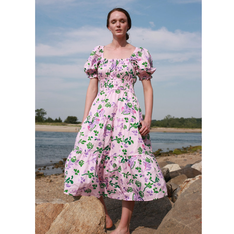Thumbnail of Pink Garden Midi Dress image