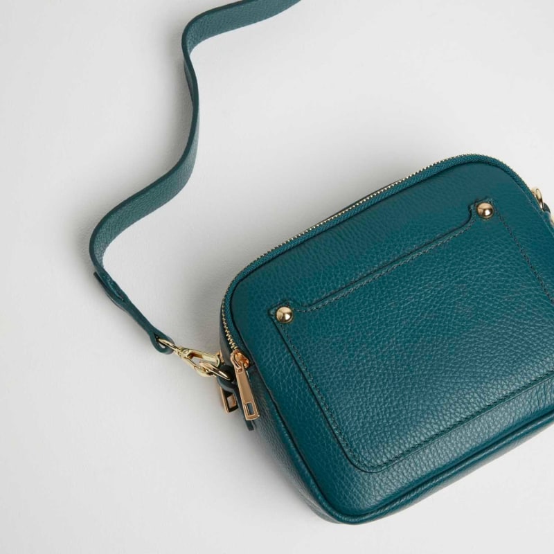 Sienna Crossbody Bag In Dark Teal Betsy & Floss Wolf & Badger