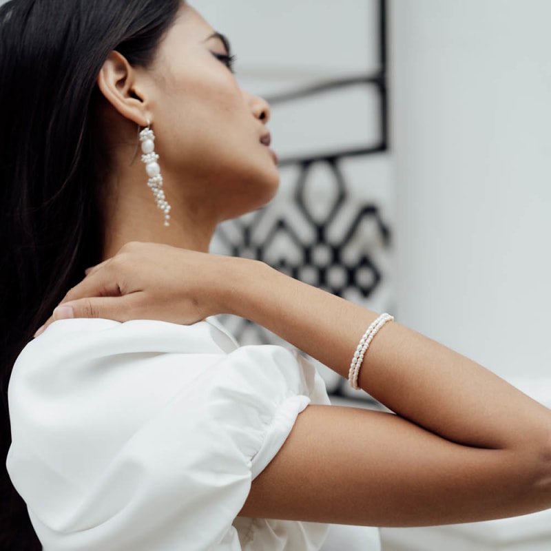 Rice pearl bracelet clearance