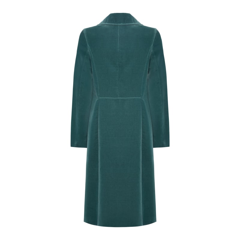 Thumbnail of Teal Blue Velvet Coat image