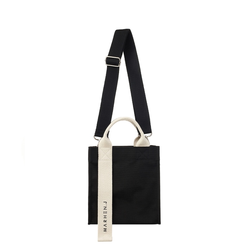 Ricky Mini Canvas Bag Black MARHEN.J Wolf Badger