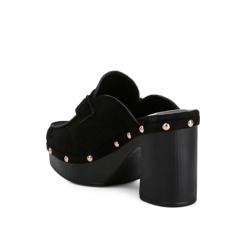 Thumbnail of Riley Suede Platform Clogs In Black image