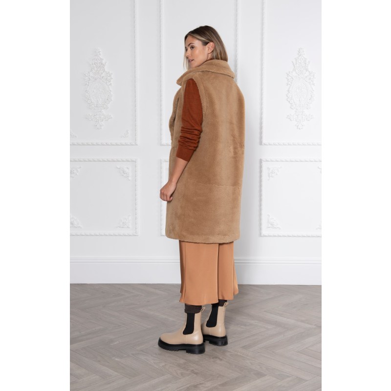 Thumbnail of Rita Longline Gilet Camel image