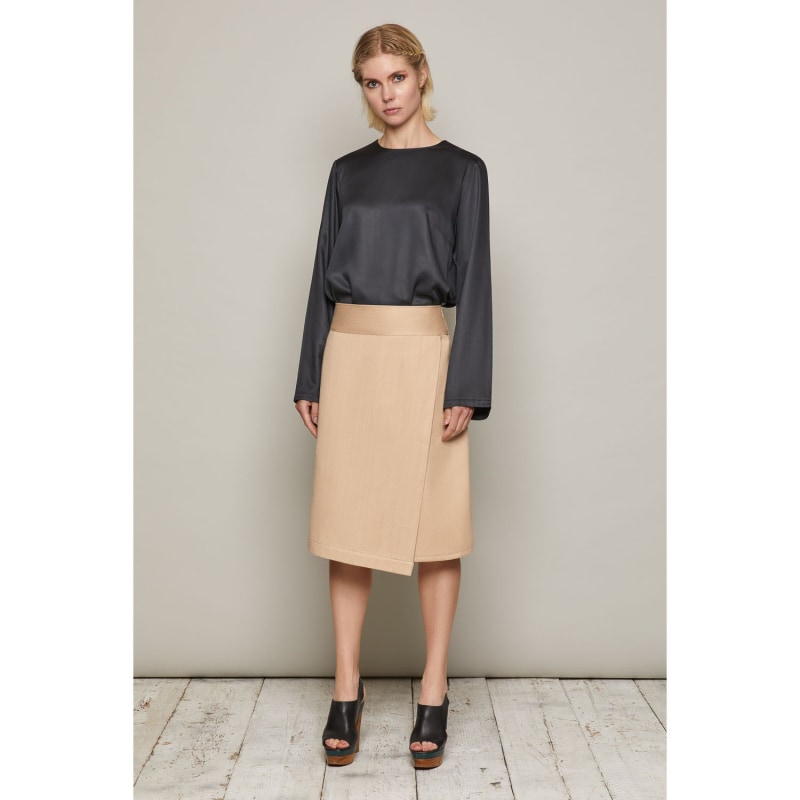 Thumbnail of Pamela Top In Black In Bamboo Silk image