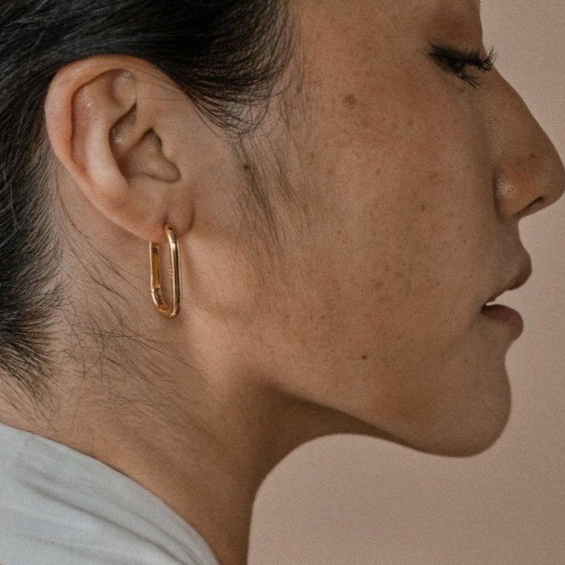 Thumbnail of Pyla Hoop Earrings - 18K Gold Vermeil image