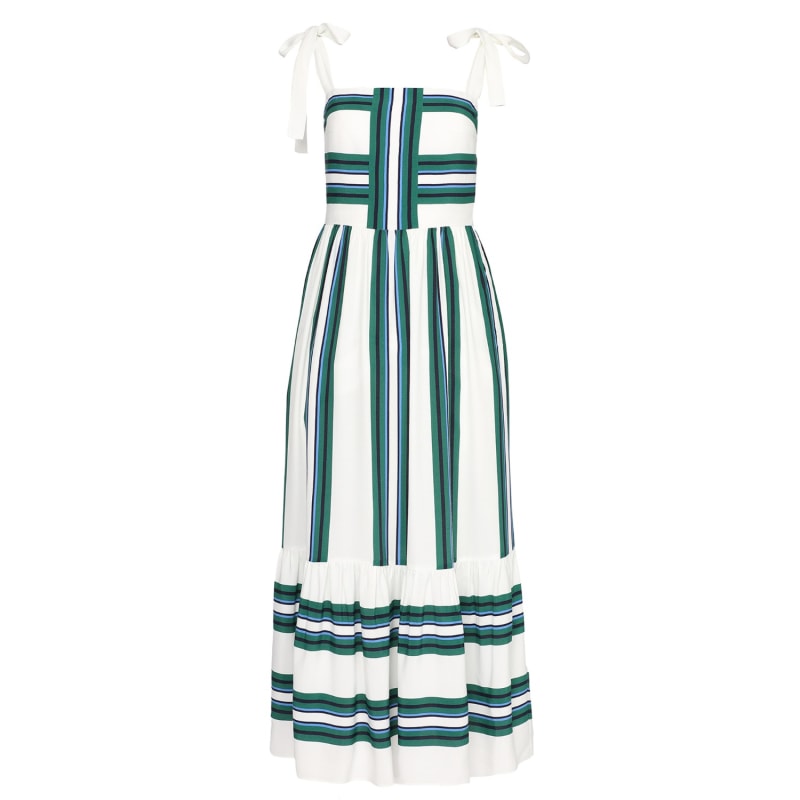 Thumbnail of Stripes Strappy Midi Dress image