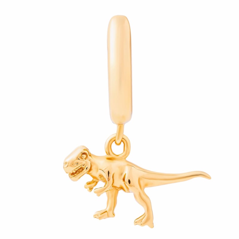 Dinosaur shop earrings gold