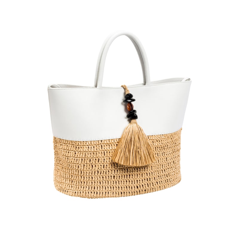 Round Tote Natural/ Natural