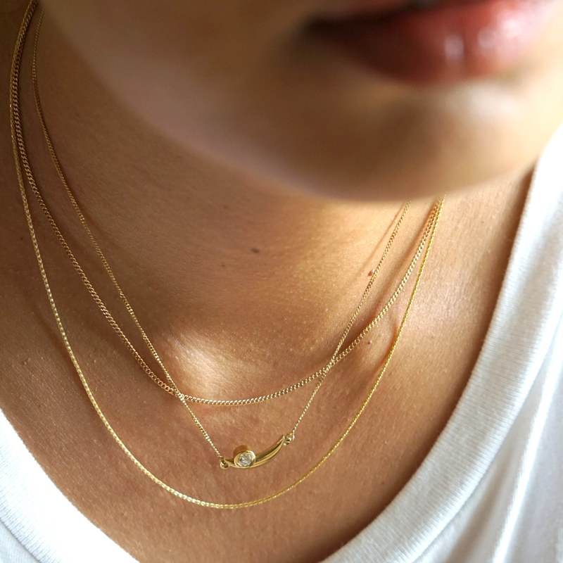 Thumbnail of Embrace Chain Necklace Solid Gold image