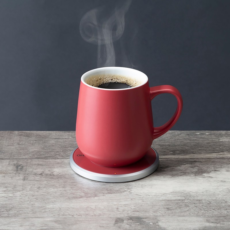 Ui Fine Ceramic Self-Heating Mug - Coral Red, OHOM