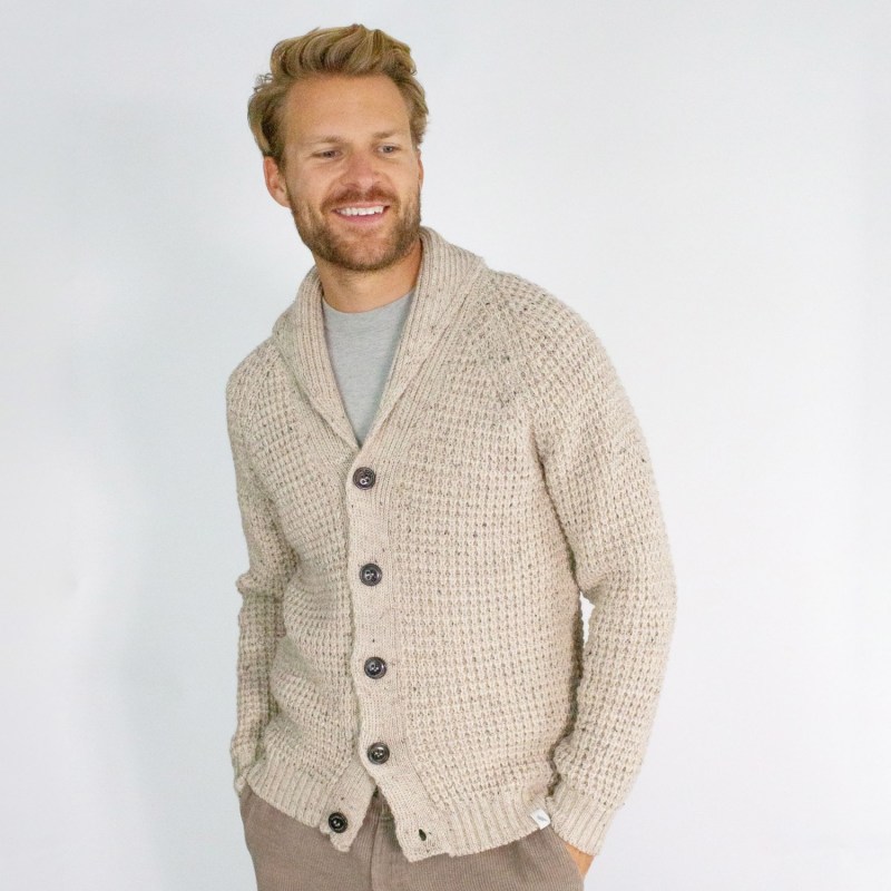 Thumbnail of Waffle Shawl Cardigan Skiddaw image