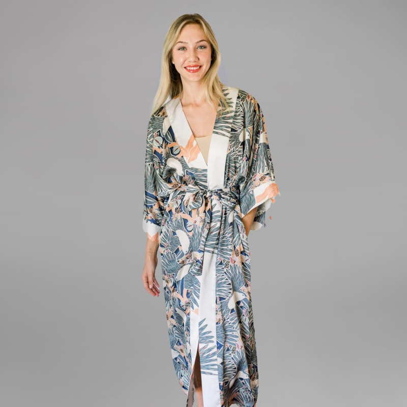 Thumbnail of Robe In Exclusive Navy Toucans image