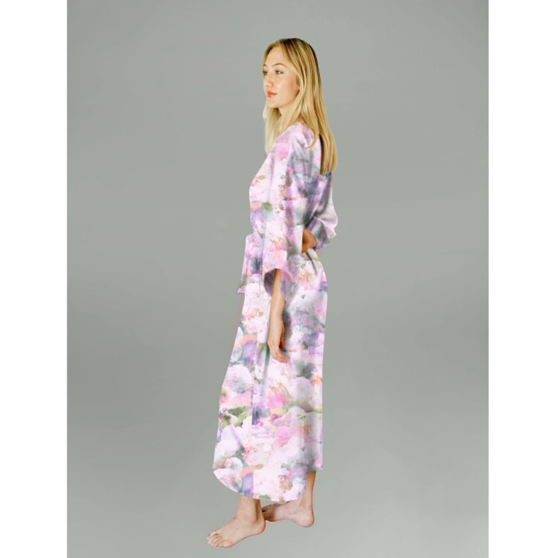 Thumbnail of Robe/Swimsuit Cover Up In Exclusive Pink Poppy Print image