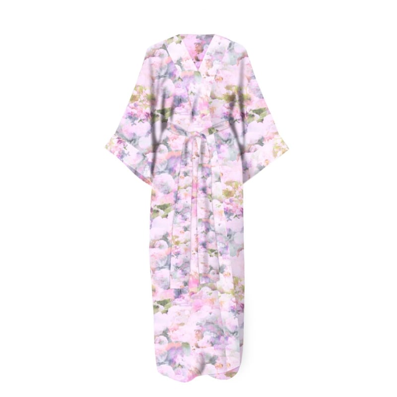 Thumbnail of Robe/Swimsuit Cover Up In Exclusive Pink Poppy Print image