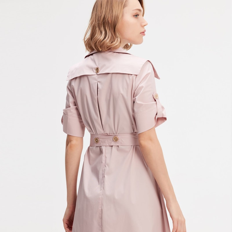Rose gold trench coat clearance