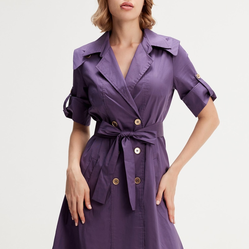 Cotton trench shop