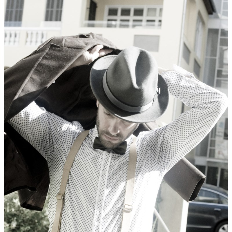 Robin Grey Wool Felt Two Tone Trilby Fedora Hat Dasmarca Hats Wolf Badger