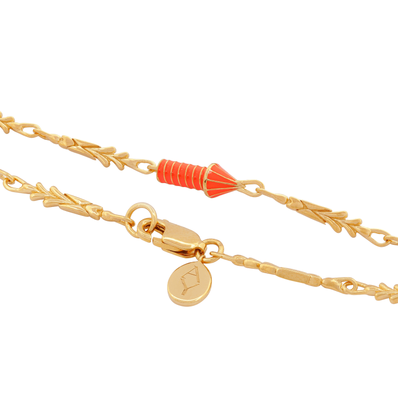 Thumbnail of Rocket Gold Charm Bracelet Orange image