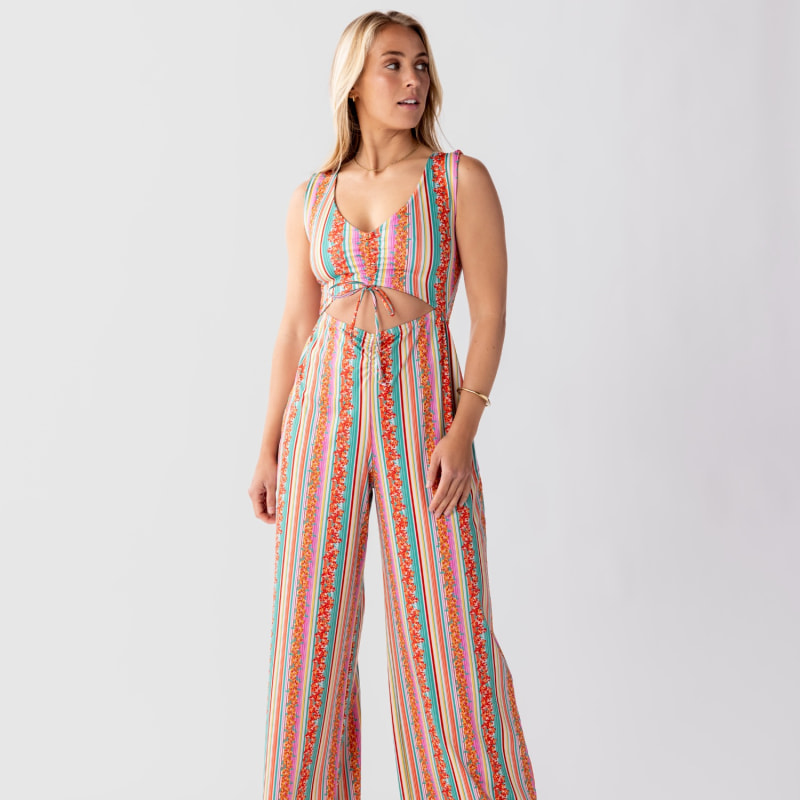 Striped multicolor jumpsuit new arrivals