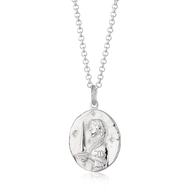 Thumbnail of Silver Virgo Zodiac Necklace image