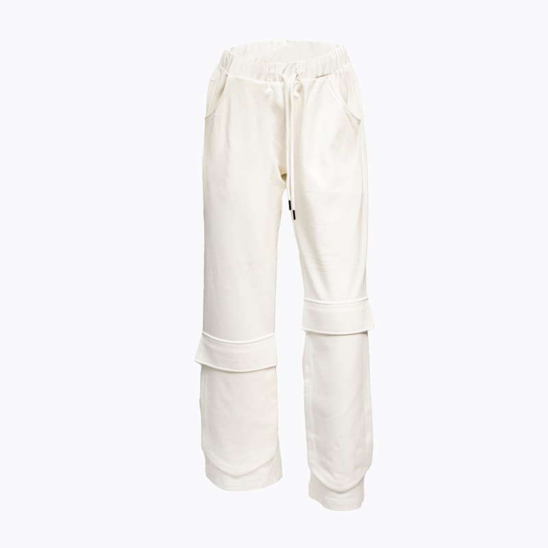 Thumbnail of Romanino White Melton Pants With Pockets image