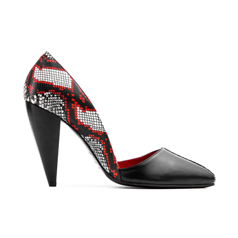 Thumbnail of Romera Black & Boa Heels image