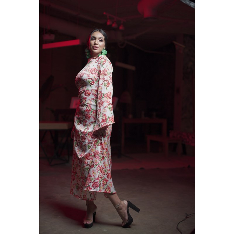 Thumbnail of Rosa Rossa Floral long Dress image