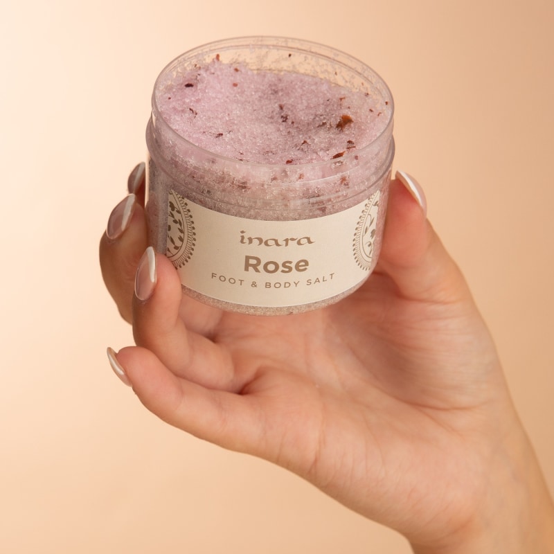 Rose Foot & Body Salt | inara | Wolf & Badger