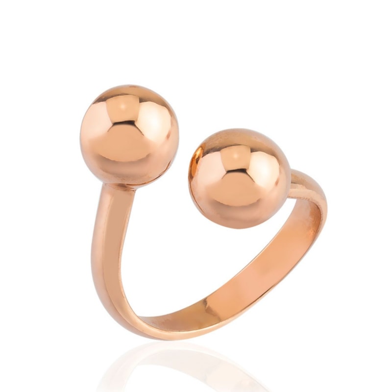 Rose gold ball ring online