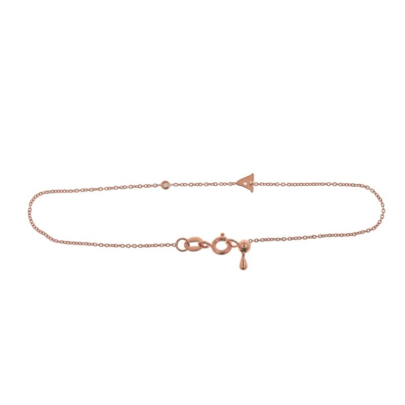 Thumbnail of Rose Gold Initial Diamond Bracelet image