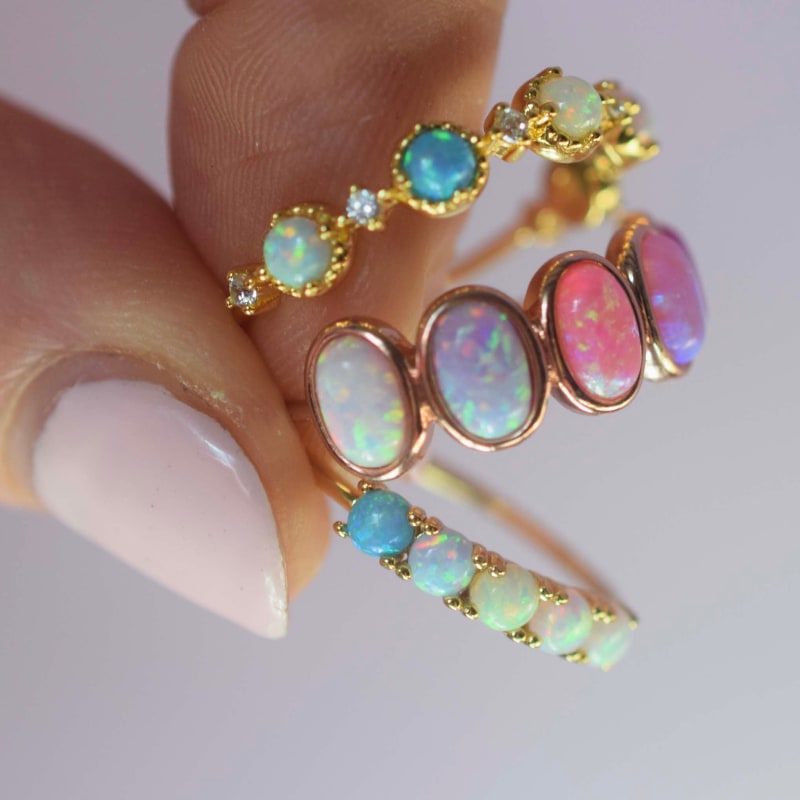 Thumbnail of Rose Gold Opal Ombre Candy Band image