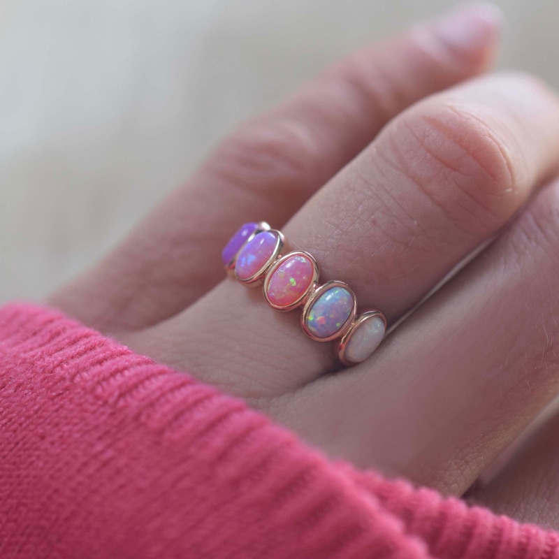 Thumbnail of Rose Gold Opal Ombre Candy Band image