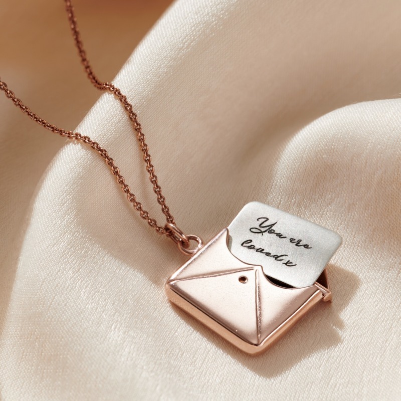 Envelope Locket | Necklace | Personalise Envelope Locket | Necklace | Personalise