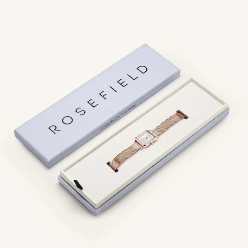 Thumbnail of Rosefield Octagon Xs Mesh Rose Gold image