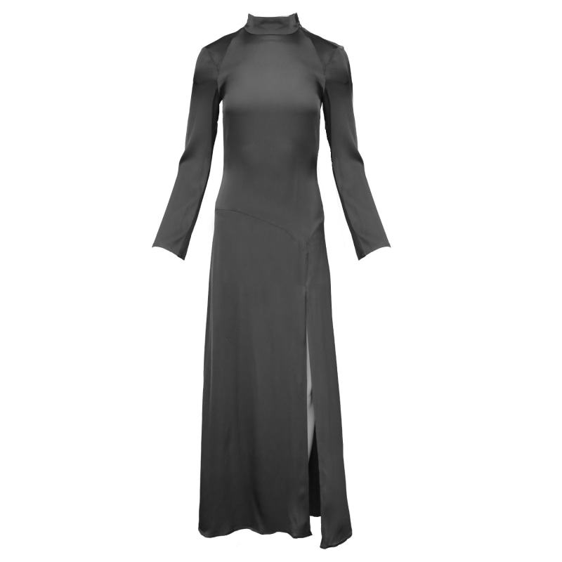 Thumbnail of Lana Maxi Dress Gown In Black Silk image