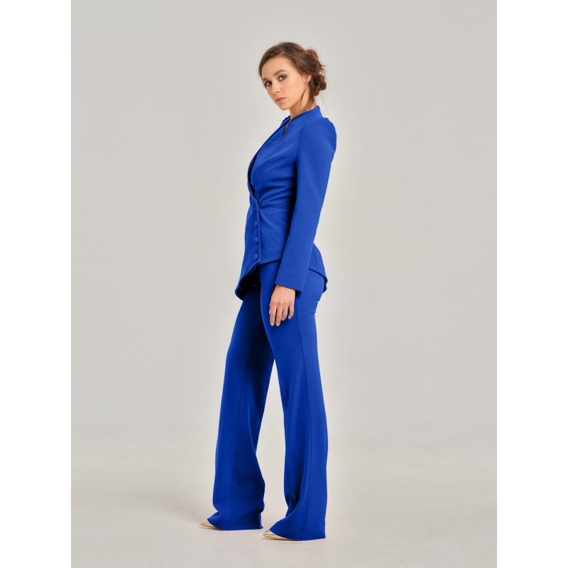 Azure Blue Power Suit Set