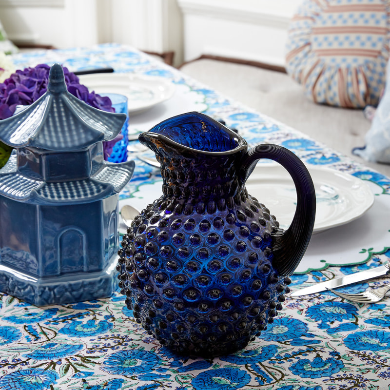 Royal Blue Dew Drop Jug Two Liters CasabyJJ Wolf & Badger