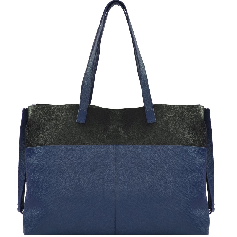 Royal blue hotsell leather tote bag