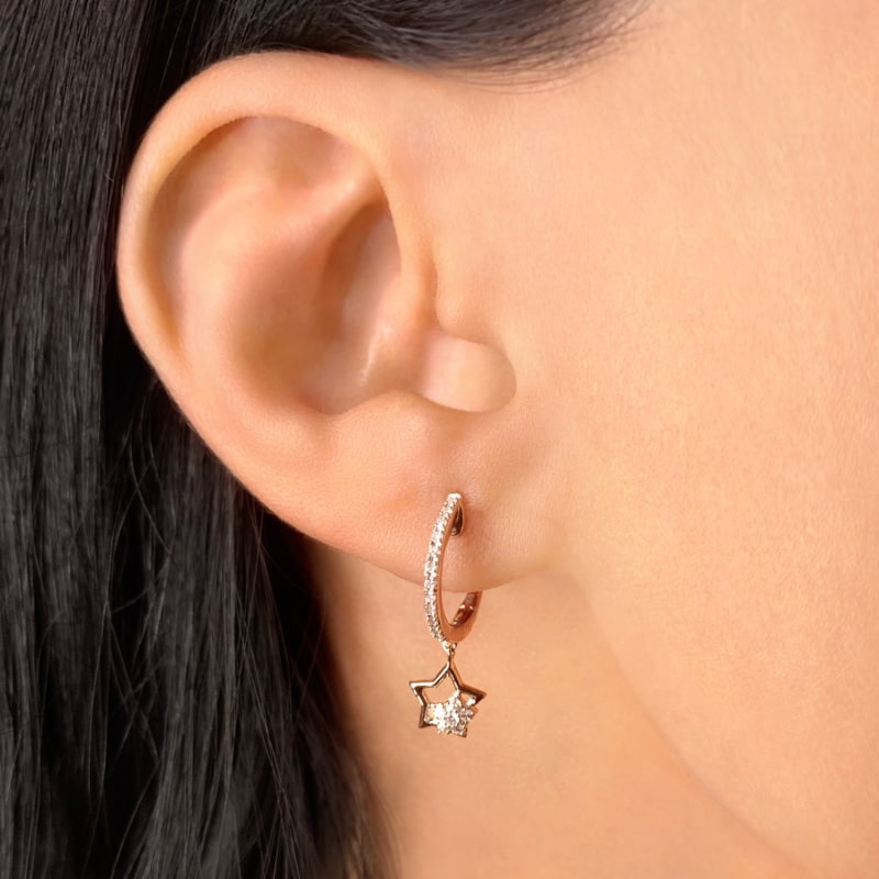 Thumbnail of Starkissed Duo Hoop Earrings In Sterling Silver image
